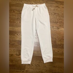 LulaRoe Boyfriend joggers. Cream/Ivory. Size Small.